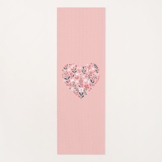 Valentins Herz Yogamatte (Vorderseite)