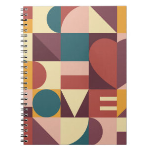 Valentins Herzdesign, abstrakter Hintergrund. Notizblock