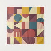 Valentins Herzdesign, abstrakter Hintergrund. Wandteppich (Vorderseite (Horizontal))