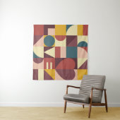 Valentins Herzdesign, abstrakter Hintergrund. Wandteppich (Beispiel (Horizontal))
