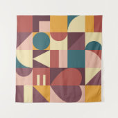 Valentins Herzdesign, abstrakter Hintergrund. Wandteppich (Vorderseite (Horizontal))