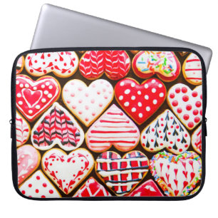Valentins Herzkekse: hausgemachte Liebe. Laptopschutzhülle