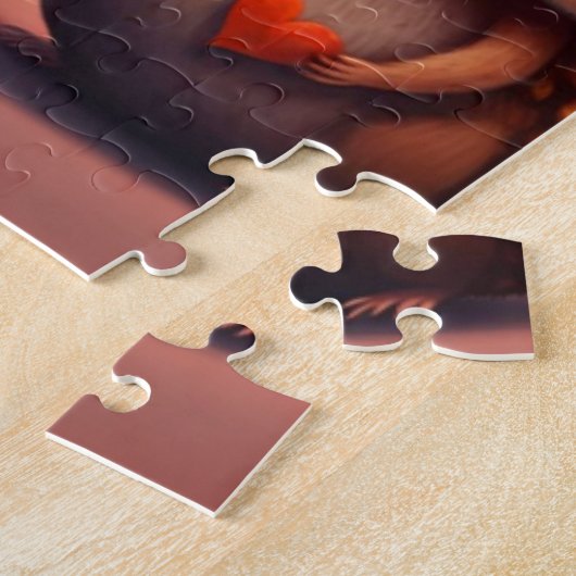 Valentins Igel Cartoon-Puzzle Puzzle (Seite)