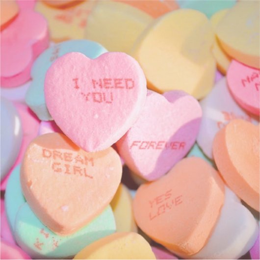 VALENTINS KANDY HEARDS AUFKLEBER (Vorderseite)