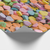 VALENTINS KANDY HÖRT MIT ROMANTISCHEN REDEWENDUNGE GESCHENKPAPIER (Ecke)