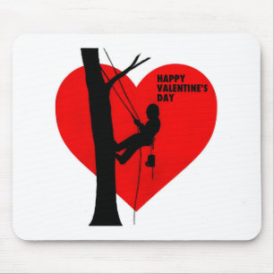 Valentins Kartengeschenk für Arborist/Tree Chirurg Mousepad