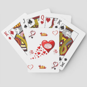 Valentins Kartenspiel Deck Spielkarten