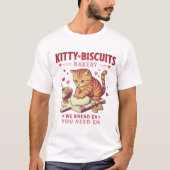 Valentins-Katz-Pullover Kitty Biscuits Bäckerei Sw T-Shirt (Vorderseite)