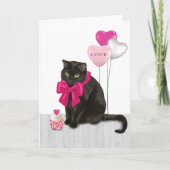 Valentins-Kitty Karte (Vorderseite)
