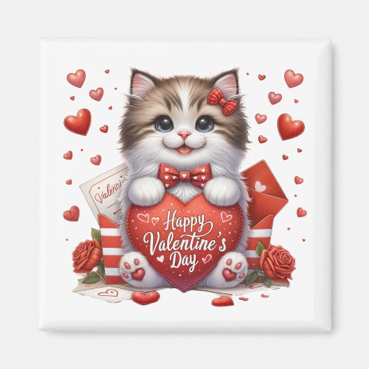 Valentins-Kitty-Magnet Magnet (Vorne)