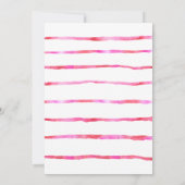 Valentins kleines süße Pink-Baby Einladung (Rückseite)