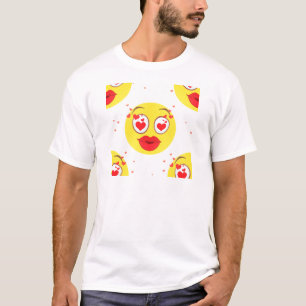 Valentins-Kuss-Emoji T-Shirt