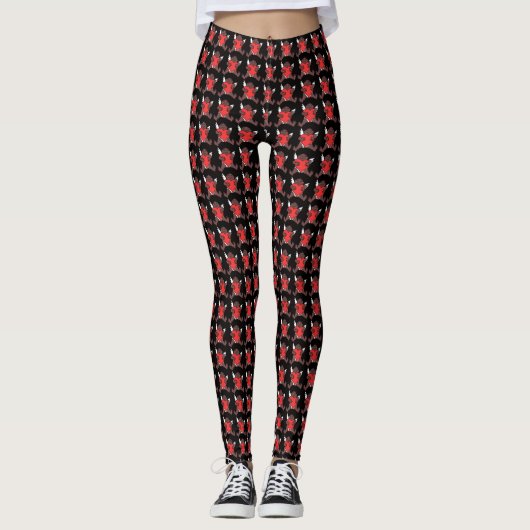 Valentins Leggings Leggings Afrikanische Kupiden-L (Vorderseite)