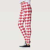 Valentins Leggings Rosa Herz Leggings (Links)