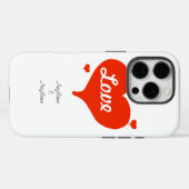 Valentins Liebe hört sich an, die Namen zu ZOLLEN Case-Mate iPhone Hülle (Rückseite (Horizontal))