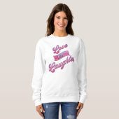Valentins Liebe und Lachen Sweatshirt (Vorne ganz)