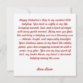 Valentins Liebeskäfer auf blühender Rose Karte (Rückseite)