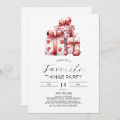 Valentins Lieblingsbeschäftigung, Galentine Einladung (Vorne/Hinten)