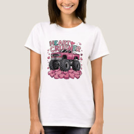 Valentins-Lkw-Herzzerquetscher T-Shirt