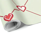 Valentins Loveline Wrapping Paper Geschenkpapier (Rolleneckpunkt)