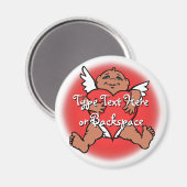 Valentins Magnete Custom Cupid Kühlschrankmagnet (Vorderseite/Rückseite)
