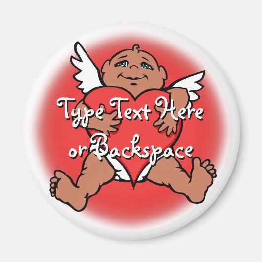 Valentins Magnete Custom Cupid Kühlschrankmagnet (Vorne)