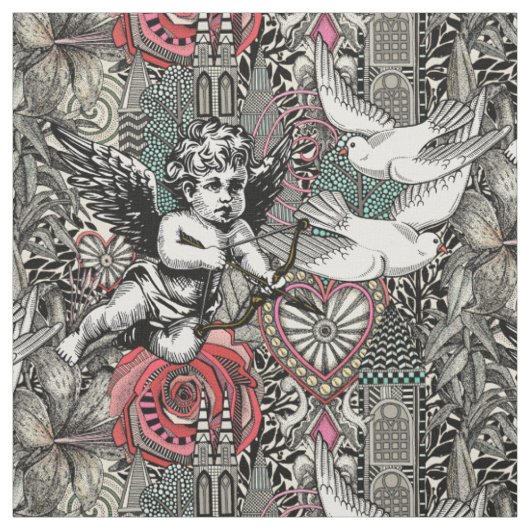 Valentins-Maximalismus col light Stoff (Muster)