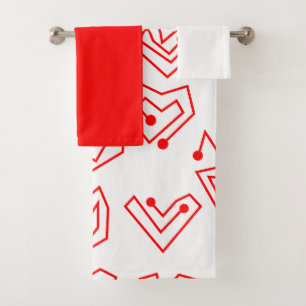 Valentins Mazes Badetuch-Set Badhandtuch Set