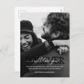 Valentins Minimalistischer Urlaub Feiertagspostkarte (Vorne/Hinten)