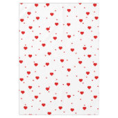 Valentins Muster in den roten Herzen Tischdecke (Vorderseite)