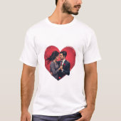 Valentins-Paar T-Shirt (Vorderseite)