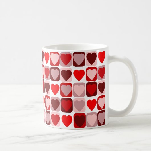 Valentins-Patchwork Kaffeetasse (Rechts)
