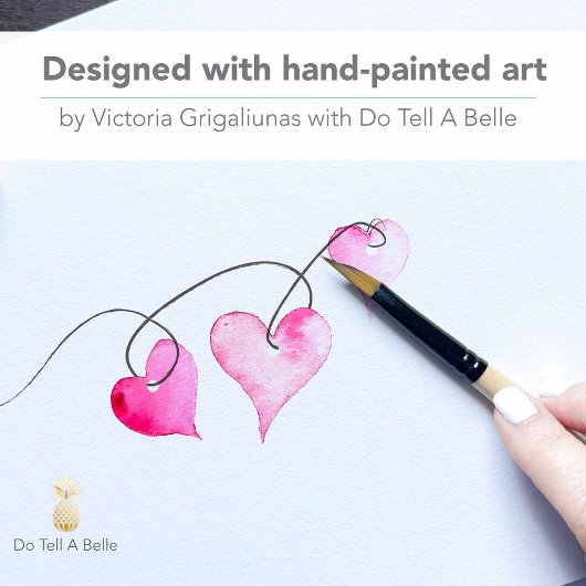 Valentins Personalisierte Herzensfolge Post-it Klebezettel