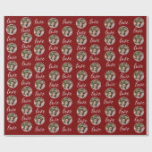 Valentins Personalisierte Liebe Custom Foto Pic Geschenkpapier (Flach)