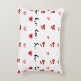 Valentins-Pillow Herz Liebe Text Dekokissen