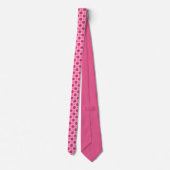 Valentins-Pink und Weiß Krawatte (Rückseite)