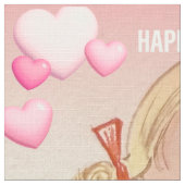 Valentins Puppenstoff Stoff (Nahaufnahme)