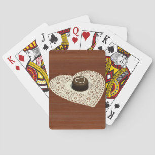 Valentins Schokolade Spielkarten