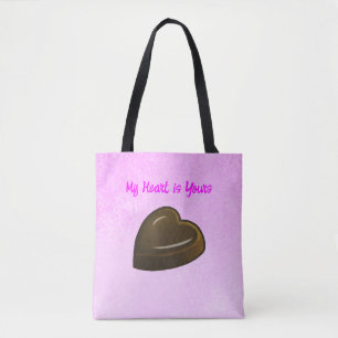 Valentins Schokoladenherz Tasche