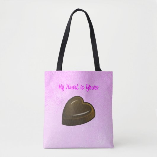 Valentins Schokoladenherz Tasche (Vorderseite)