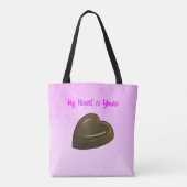 Valentins Schokoladenherz Tasche (Rückseite)