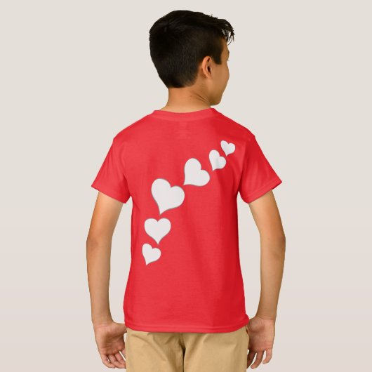 Valentins Shirt Kid's Custom Liebe T - Shirt (Schwarz voll)