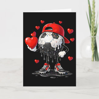 Valentins Soccer Herz Drip Sport Liebe Valentinsta Karte