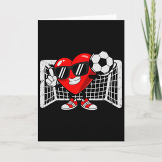 Valentins Soccer Herz Fußball  Karte