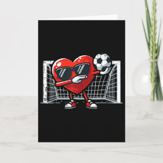 Valentins Soccer Herz Tropf Sport Liebe Valentinst Karte