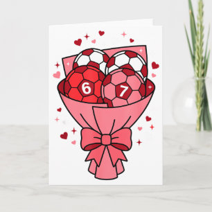 Valentins Soccer-Spiel Liebe für Fußball Mädchen 6 Karte