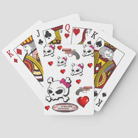 Valentins-Spielkarten-Deck Spielkarten (Rückseite)
