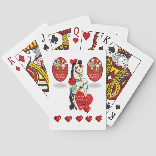 Valentins-Spielkarten-Deck Spielkarten (Rückseite)
