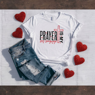 Valentins-T-Shirt 'Gebet ist meine Liebessprache' T-Shirt