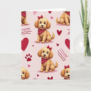 Valentins Tag Welpenliebe Karte